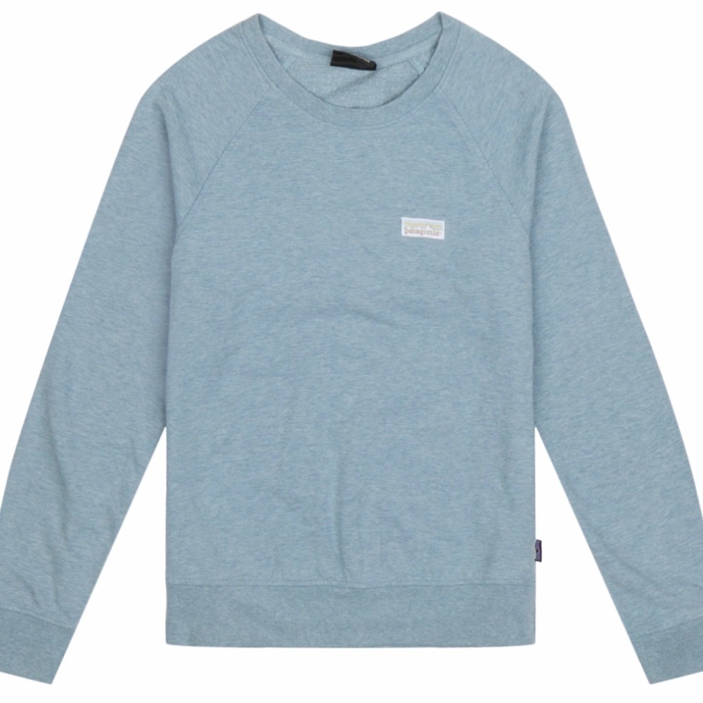 PATAGONIA Women’s Pastel Ahnya Crewneck Sweatshirt in Light Blue, Size Small